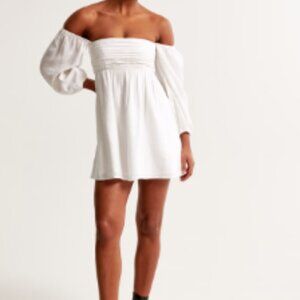 Abercrombie & Fitch White Babydoll Dress